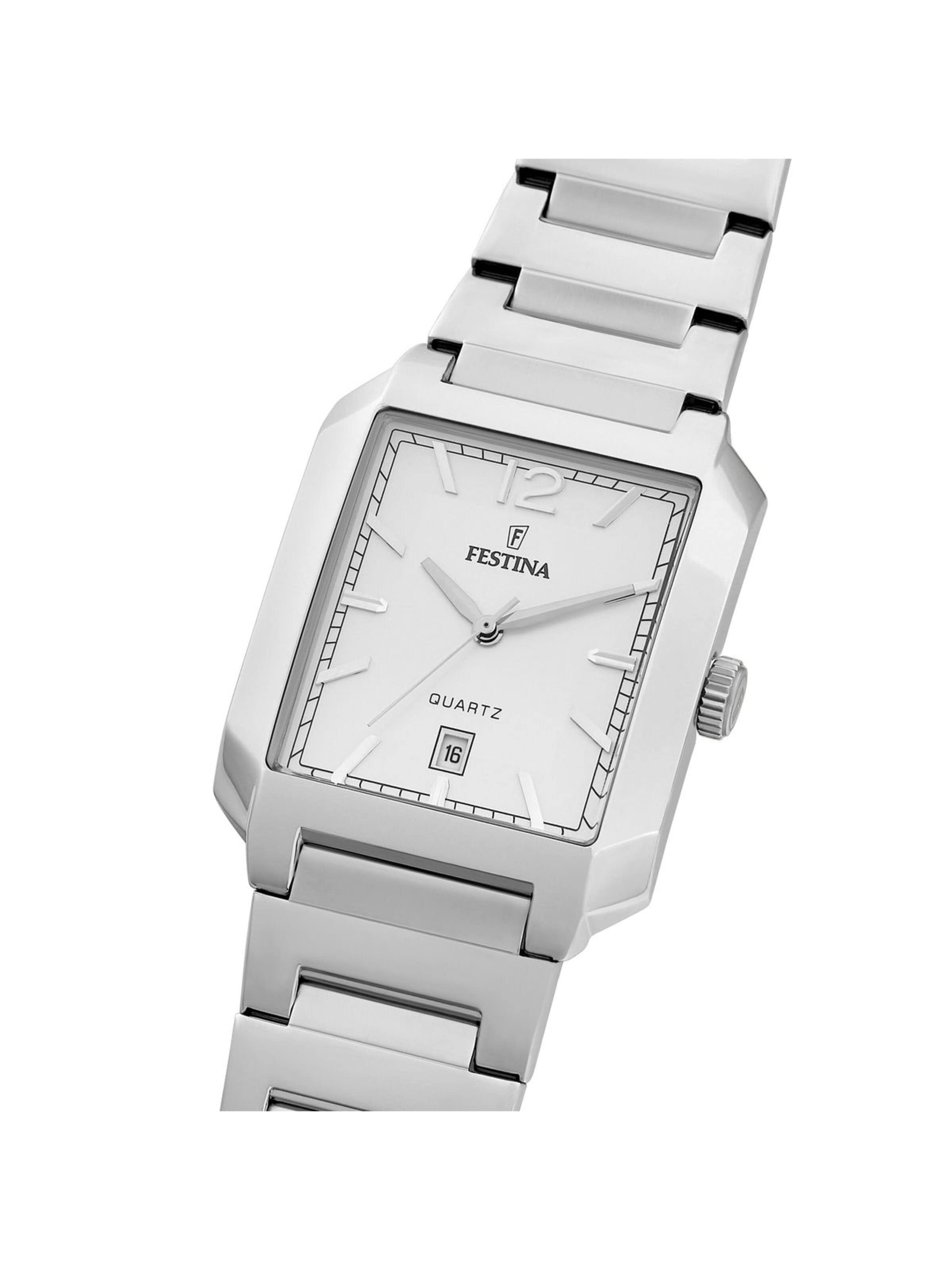 Montre à affichage analogique FESTINA en argent