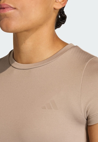 T-shirt fonctionnel 'Essentials' ADIDAS PERFORMANCE en marron