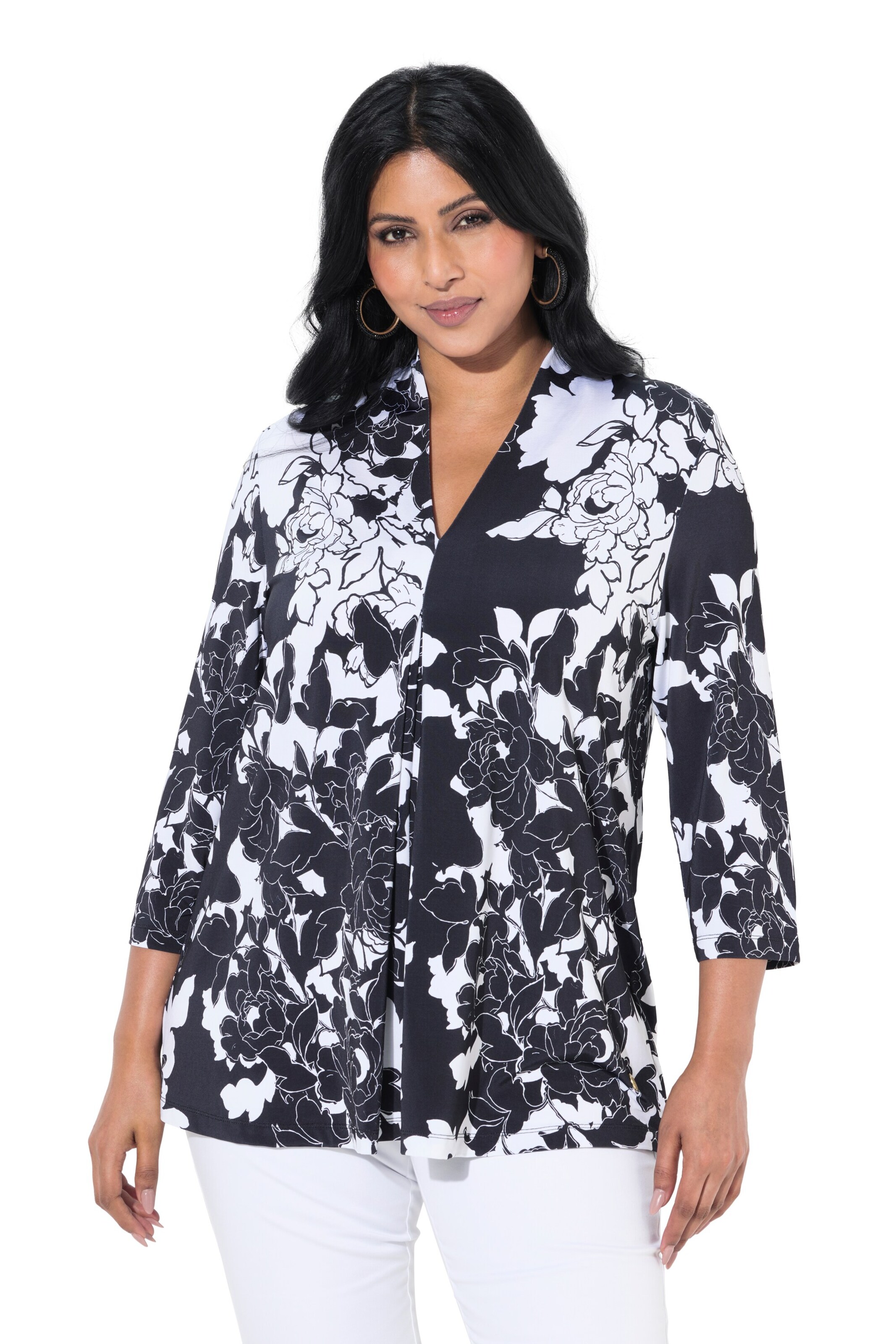Ulla Popken Blouse in Wit: voorkant
