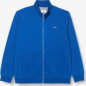 s.Oliver Zip-Up Hoodie in Blue: front