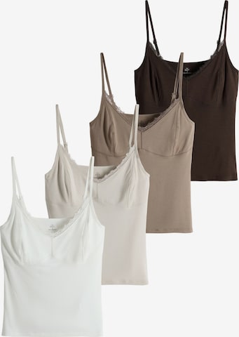 The Set Unterhemd in Beige: Vorderseite