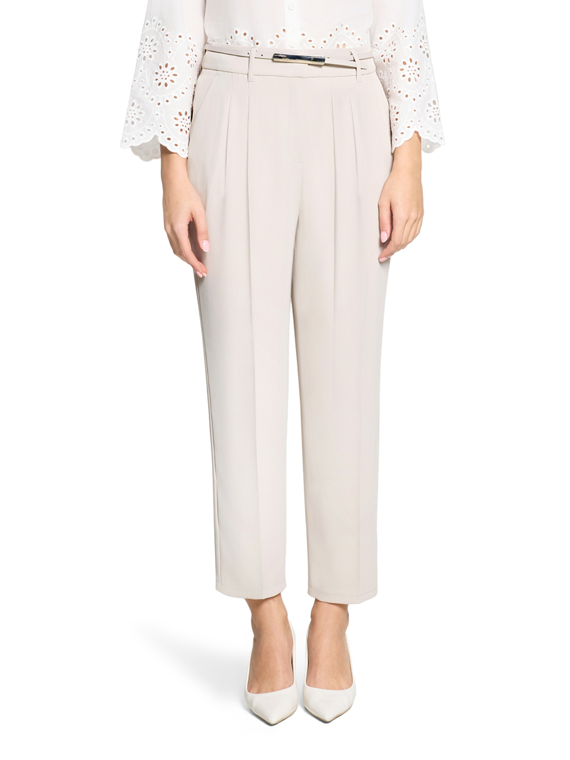 Betty Barclay Regular Broek in Beige: voorkant