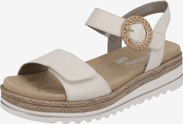 REMONTE Strap Sandals in Beige: front