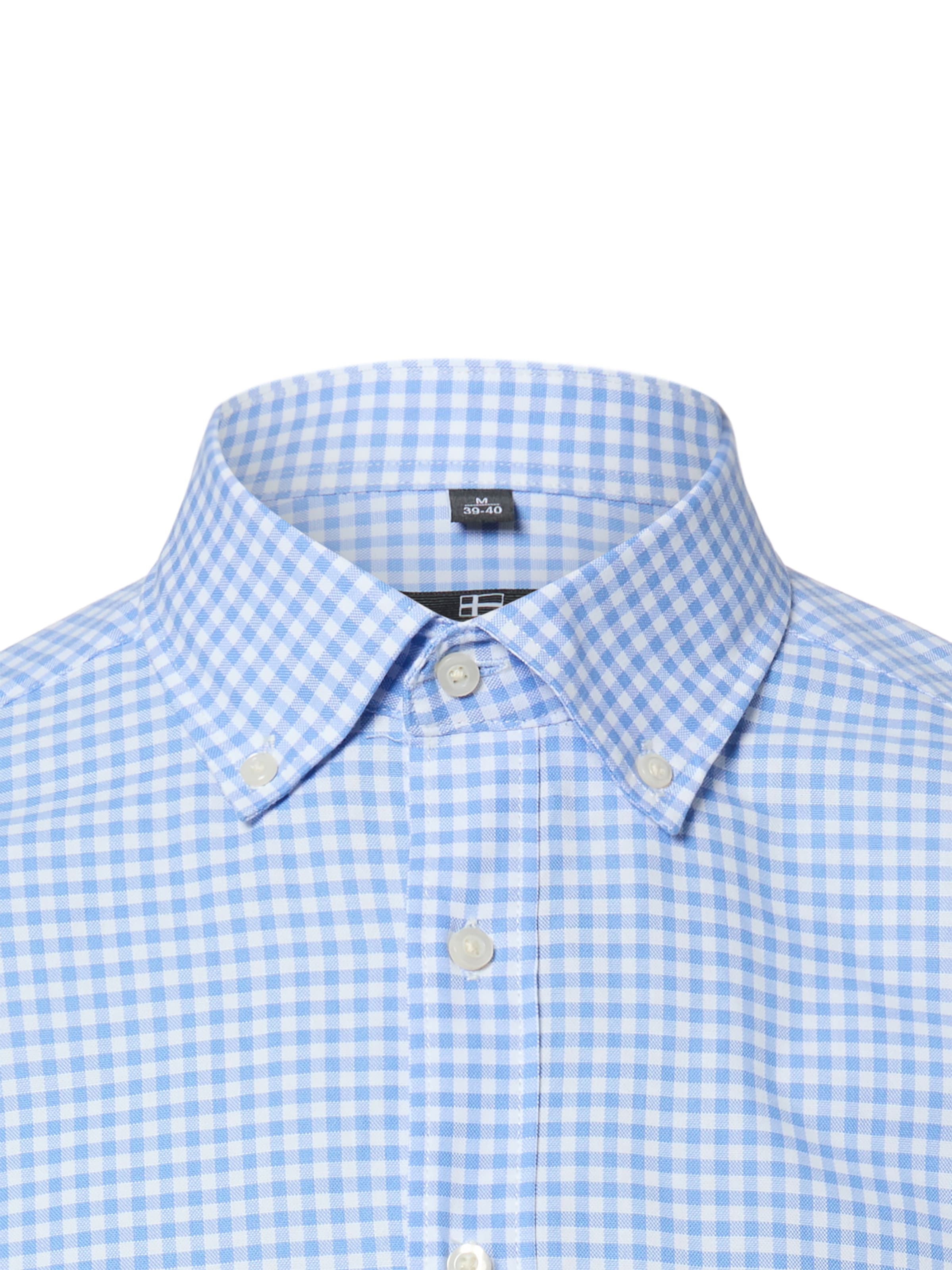 Nils Sundström Regular fit Button Up Shirt in Blue