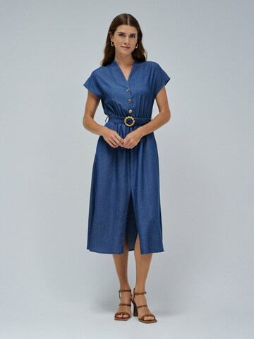 Salsa Jeans Jurk in Blauw: voorkant