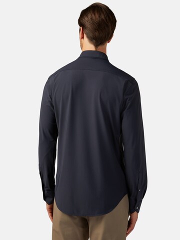 Boggi Milano Slim fit Overhemd in Blauw