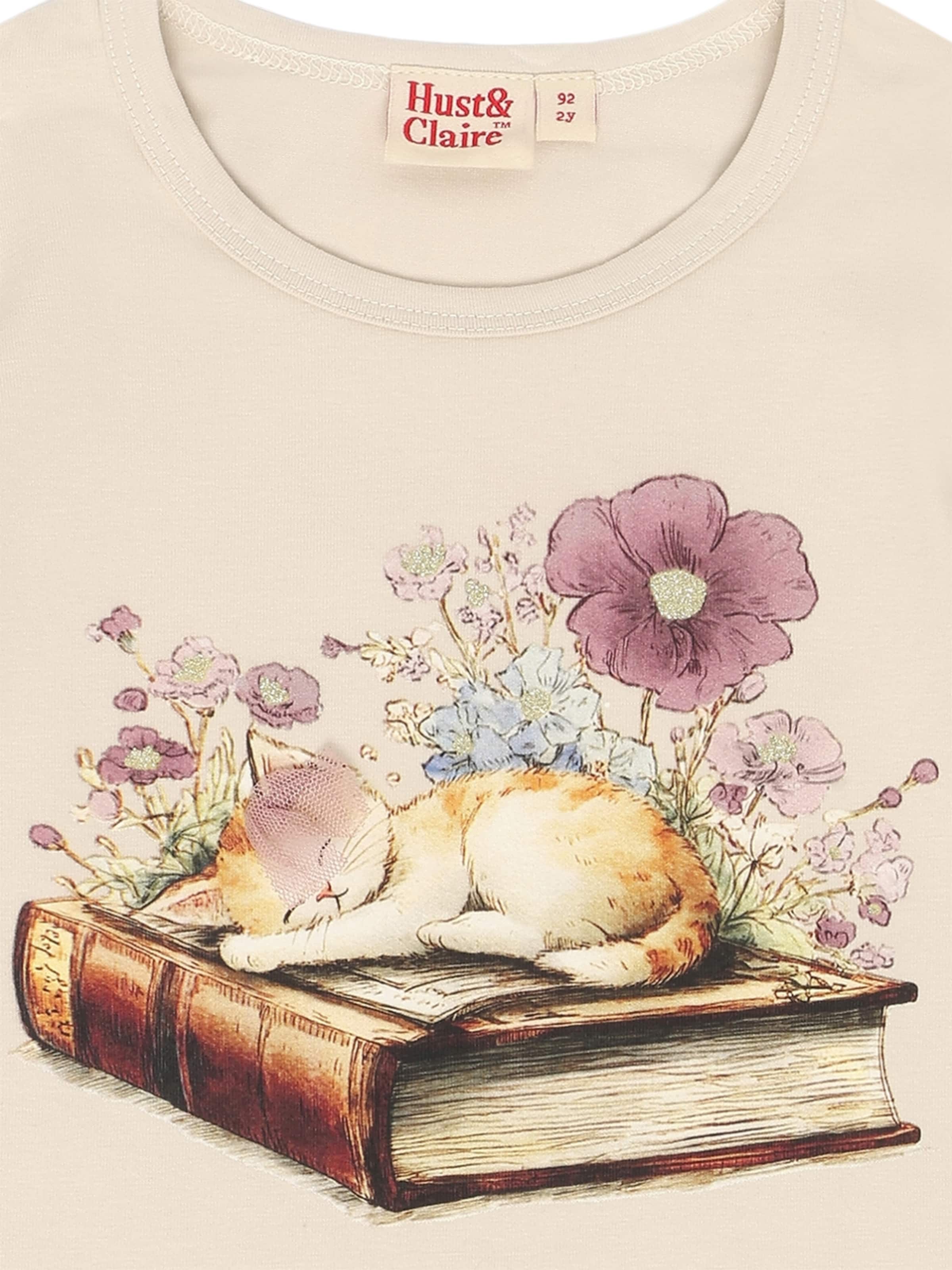 Hust & Claire Bluser & t-shirts 'Alma Book Cat' i beige