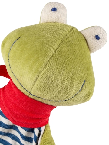 SIGIKID Stuffed animals 'Schnuffeltuch Natural Stripes Green Collection' in Green