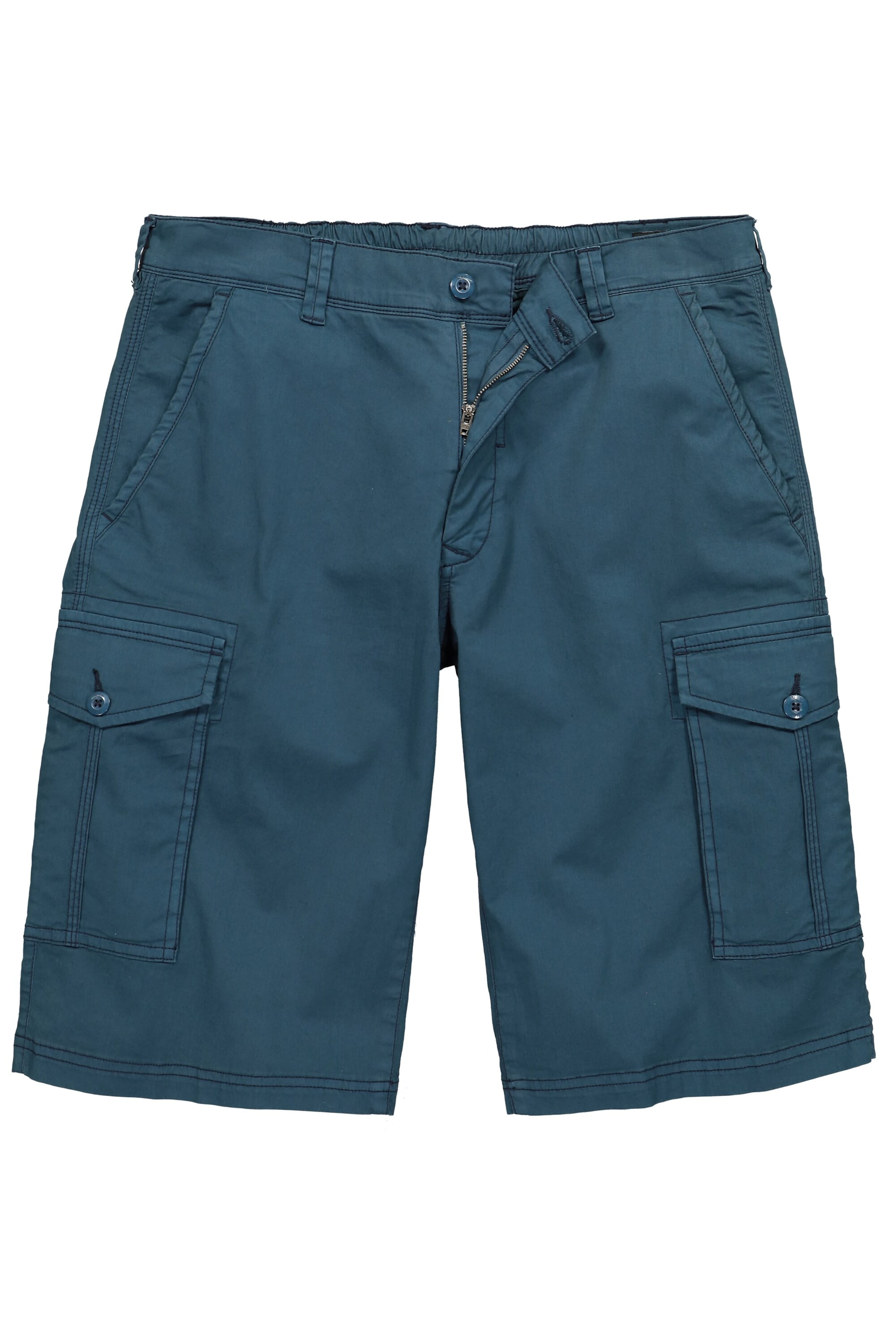 Men Plus Loosefit Broek in Blauw: voorkant