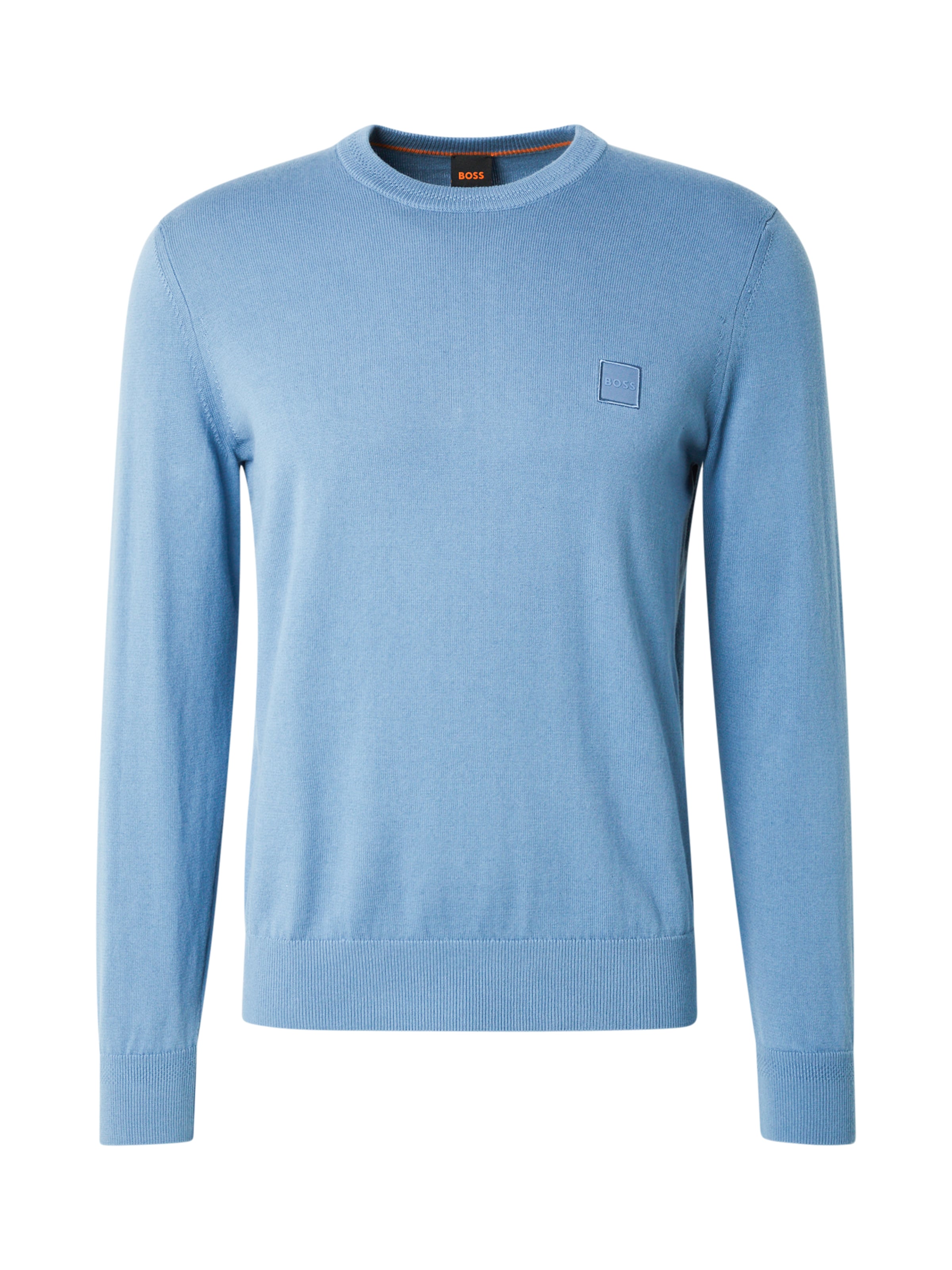 Pulover 'Kanovano_S' de la BOSS pe albastru: față