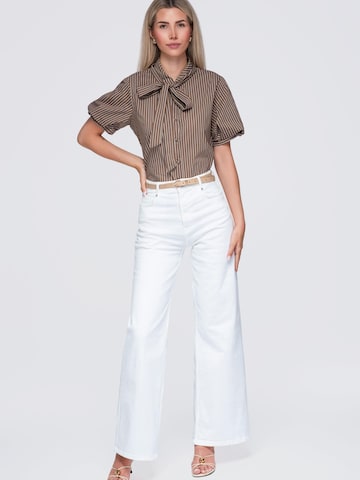 Ombre Blouse in Brown