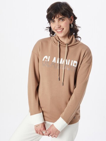 Key Largo - Sweatshirt 'Kiara' em castanho: frente