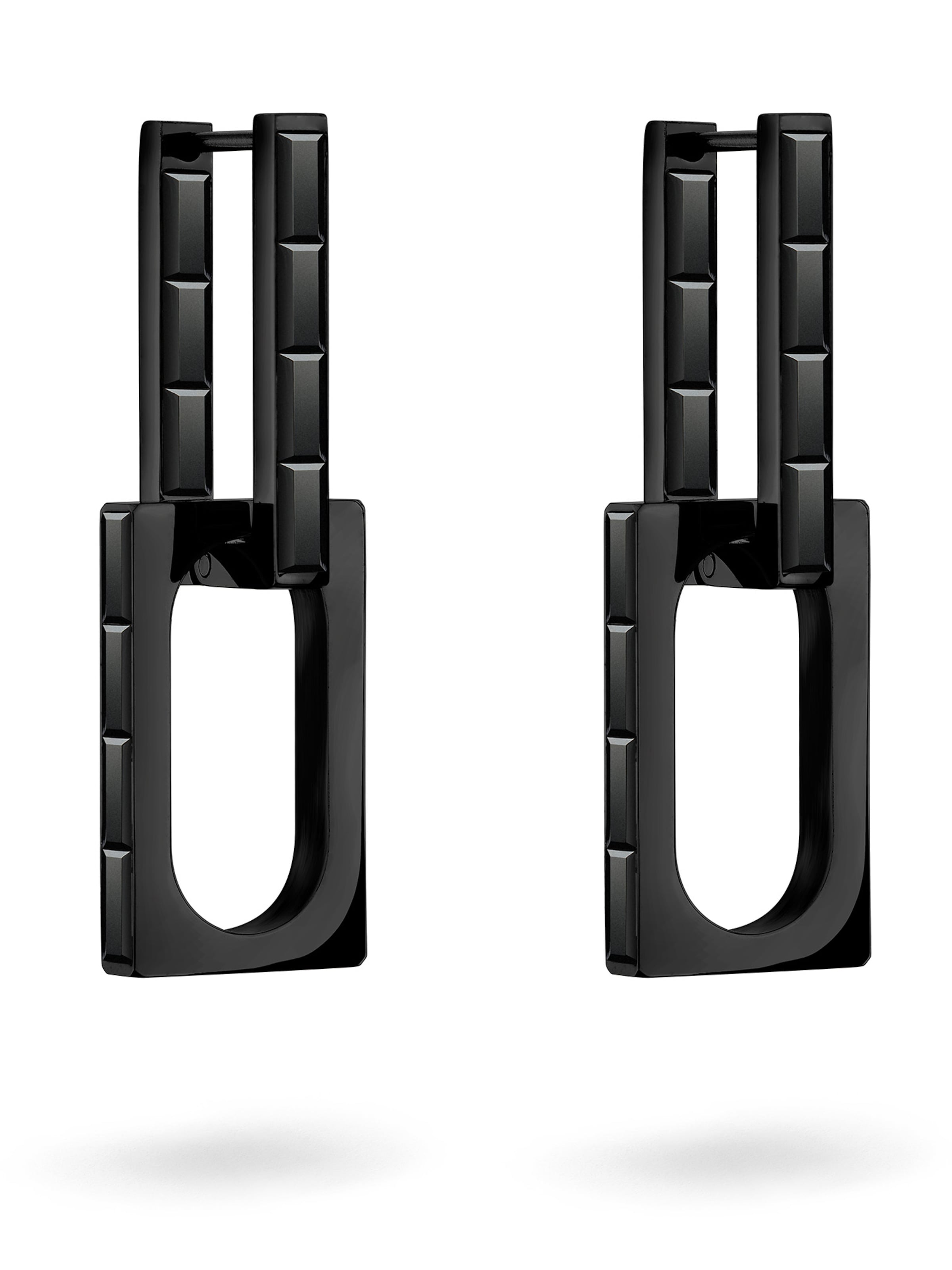 Boucles d'oreilles Liebeskind Berlin en noir : devant