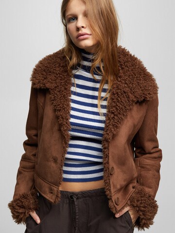 Veste mi-saison Pull&Bear en marron : devant