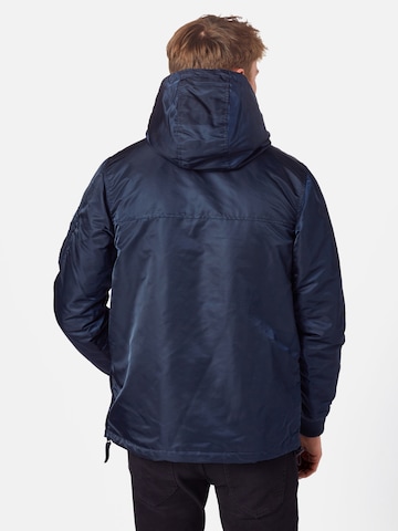 ALPHA INDUSTRIES Regular fit Prehodna jakna 'HPO Anorak' | modra barva