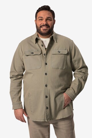 Boston Park Regular fit Button Up Shirt in Beige: front