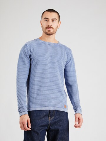 Key Largo Pullover 'MANUEL' in Blau: Vorderseite