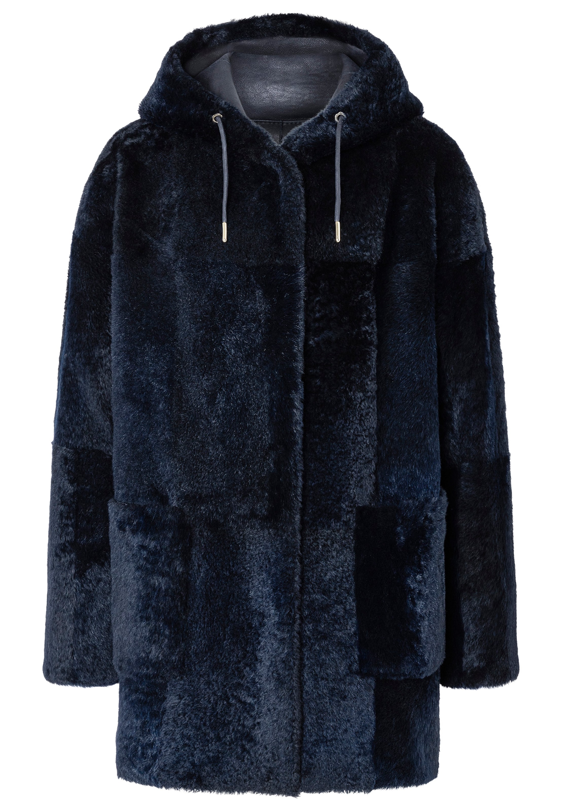 Werner Christ Between-Seasons Coat in Blue: front