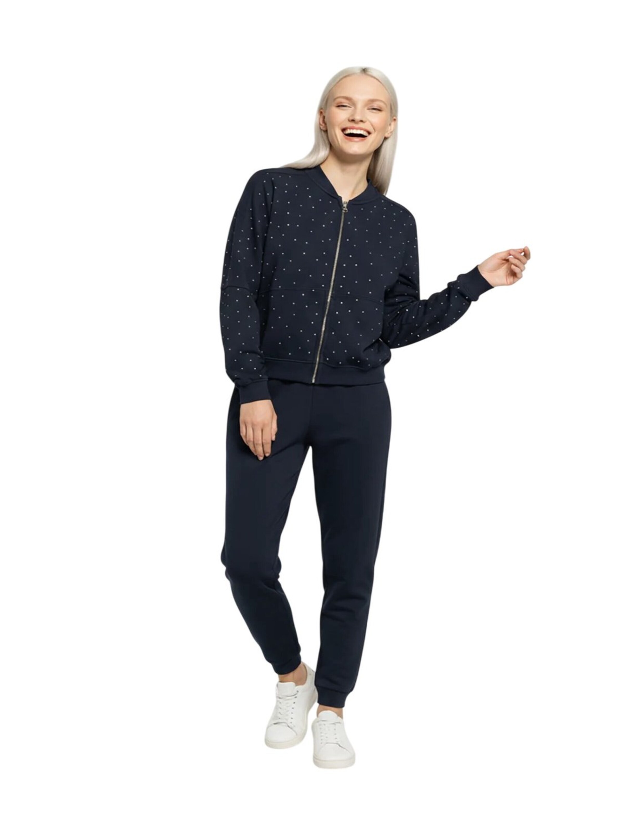 Alexa Dash Sweat jacket in Blue