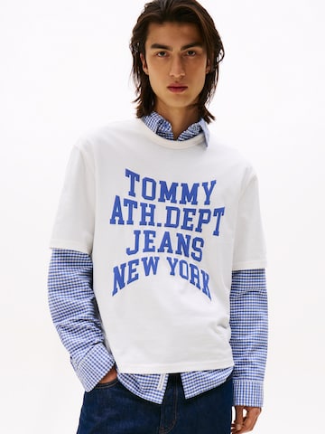 Maglietta '90S VARSITY' di Tommy Jeans in beige: frontale