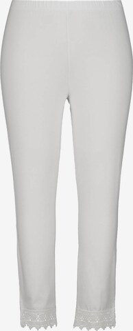 Ulla Popken Skinny Leggings '747979'  (GOTS) in Weiß: predná strana