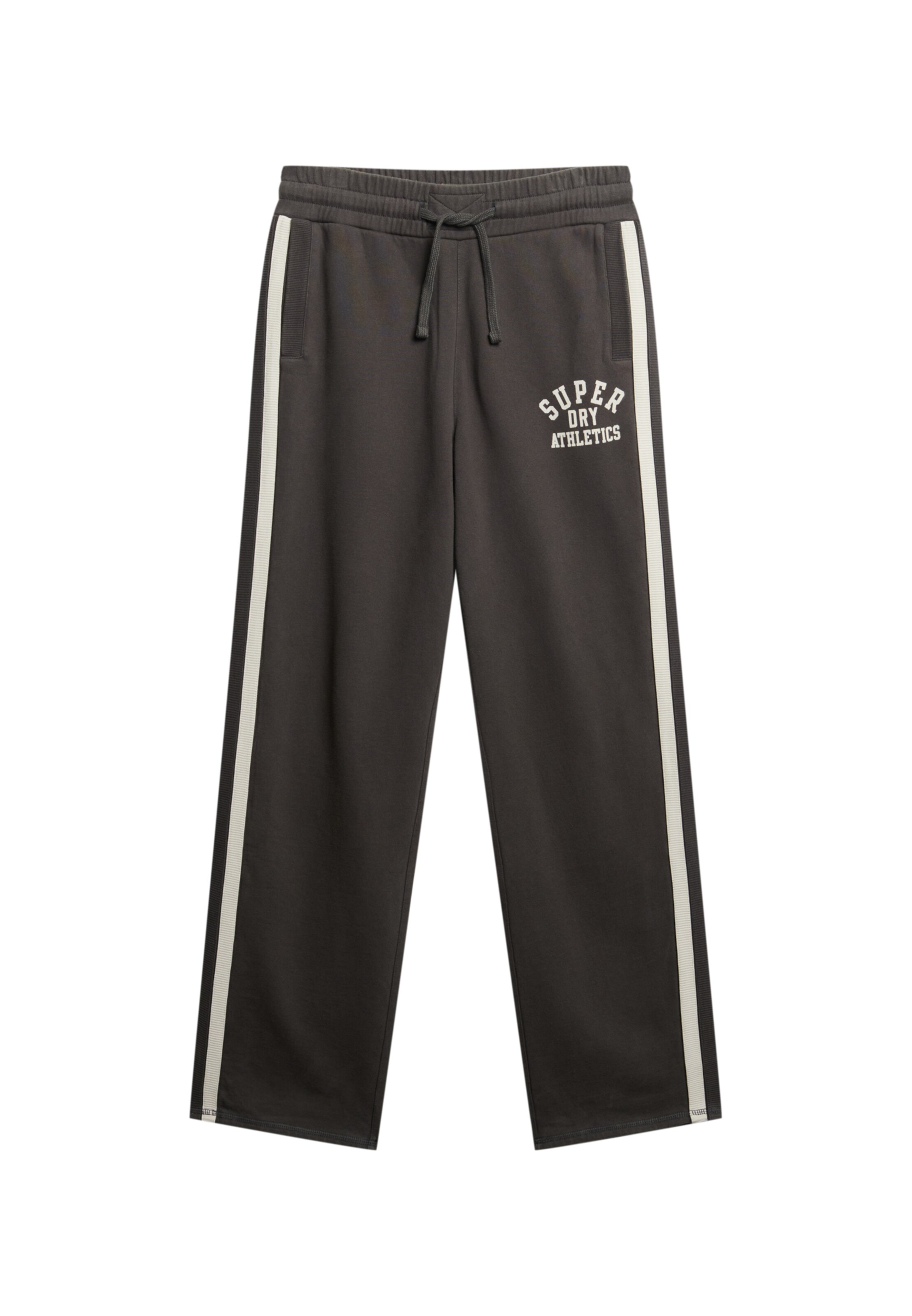 Superdry & Co Broek 'Athletic Essentials' in Grijs: voorkant