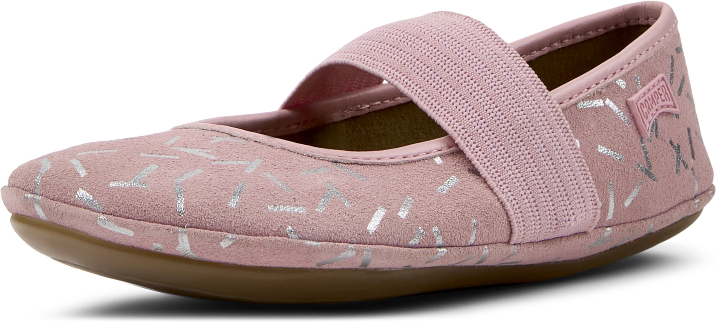 CAMPER Ballerina's 'Right' in Roze: voorkant