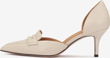 Kazar Studio - Zapatos con plataforma en beige: frente