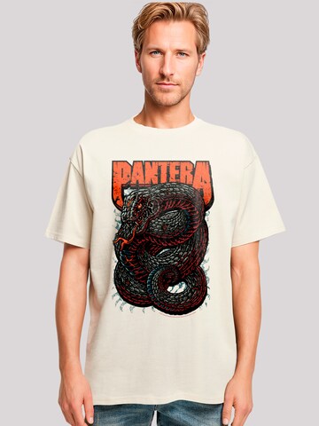 F4NT4STIC Shirt 'Pantera Venomous Snake' in Wit: voorkant
