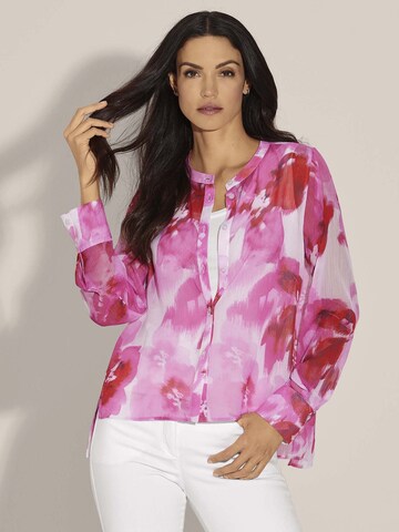 Chemisier MADELEINE en rose : devant