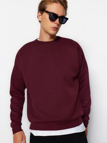 Sweat-shirt Trendyol en rouge : devant