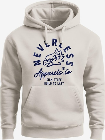 Neverless Sweatshirt 'Adler' in Beige: front