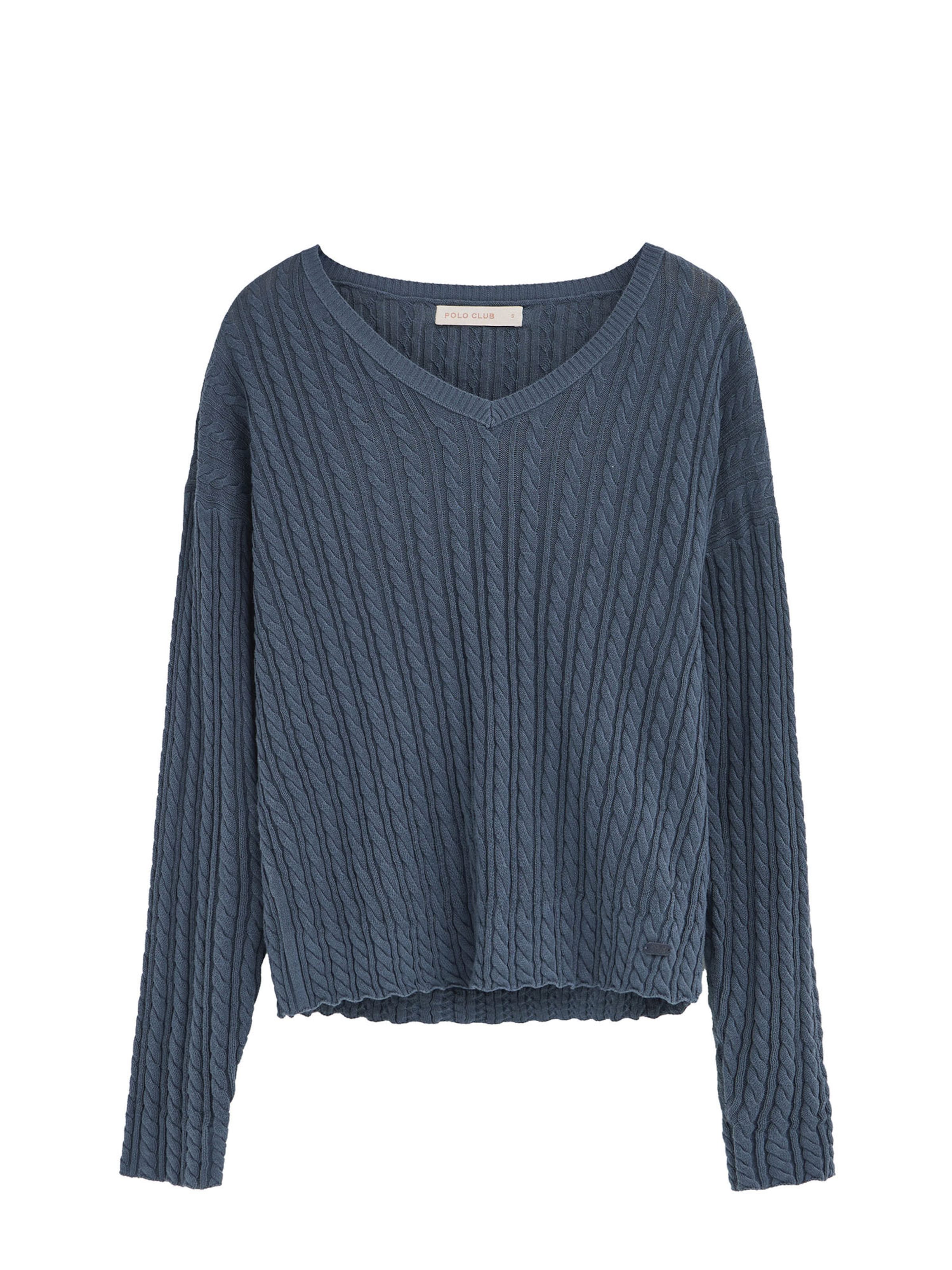 Polo Club Pullover 'Azucena' in Blau: Vorderseite