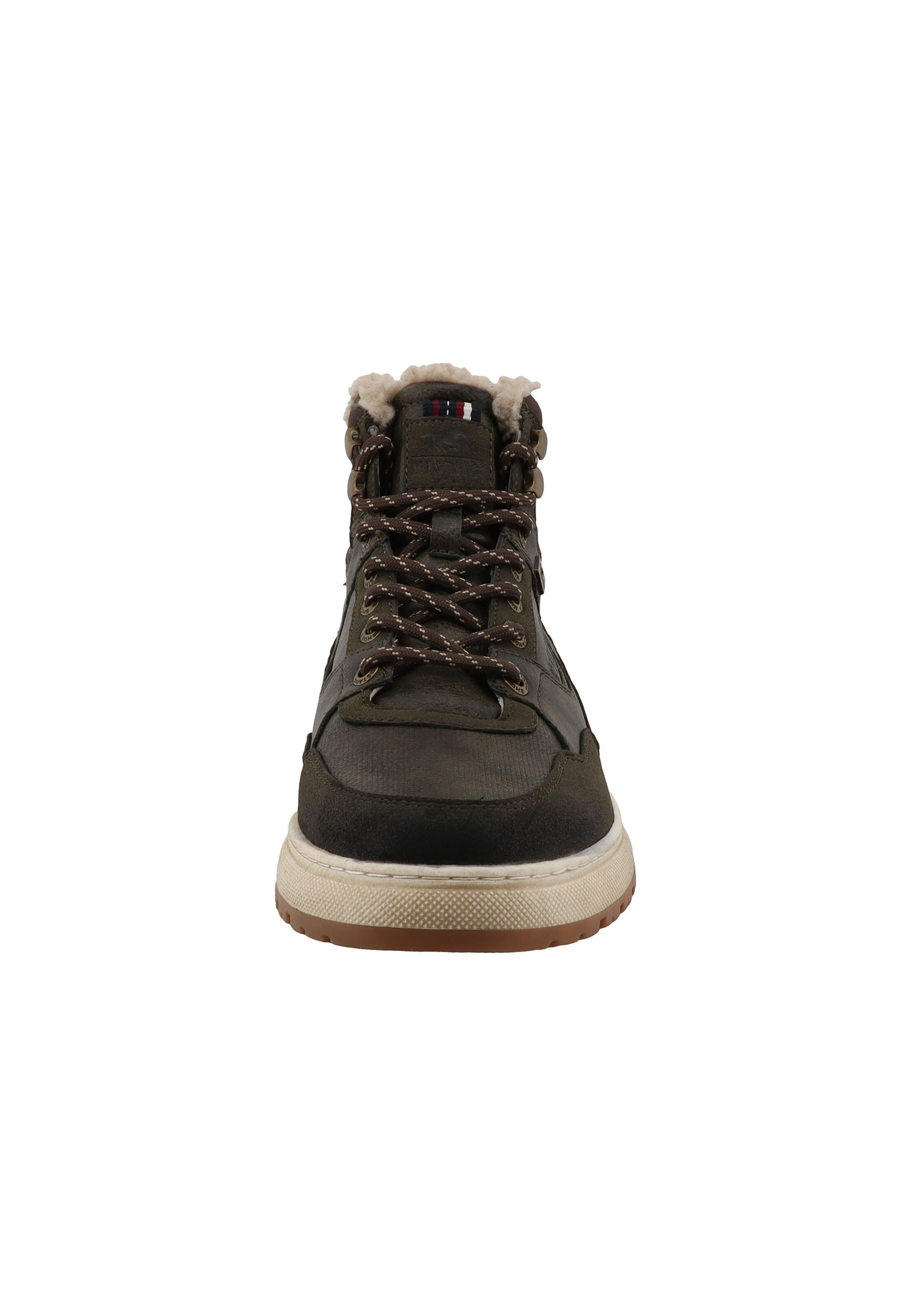 MUSTANG - Botas com atacadores em castanho