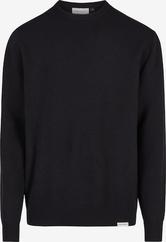 Cleptomanicx Feinstrickpullover in Schwarz: Vorderseite