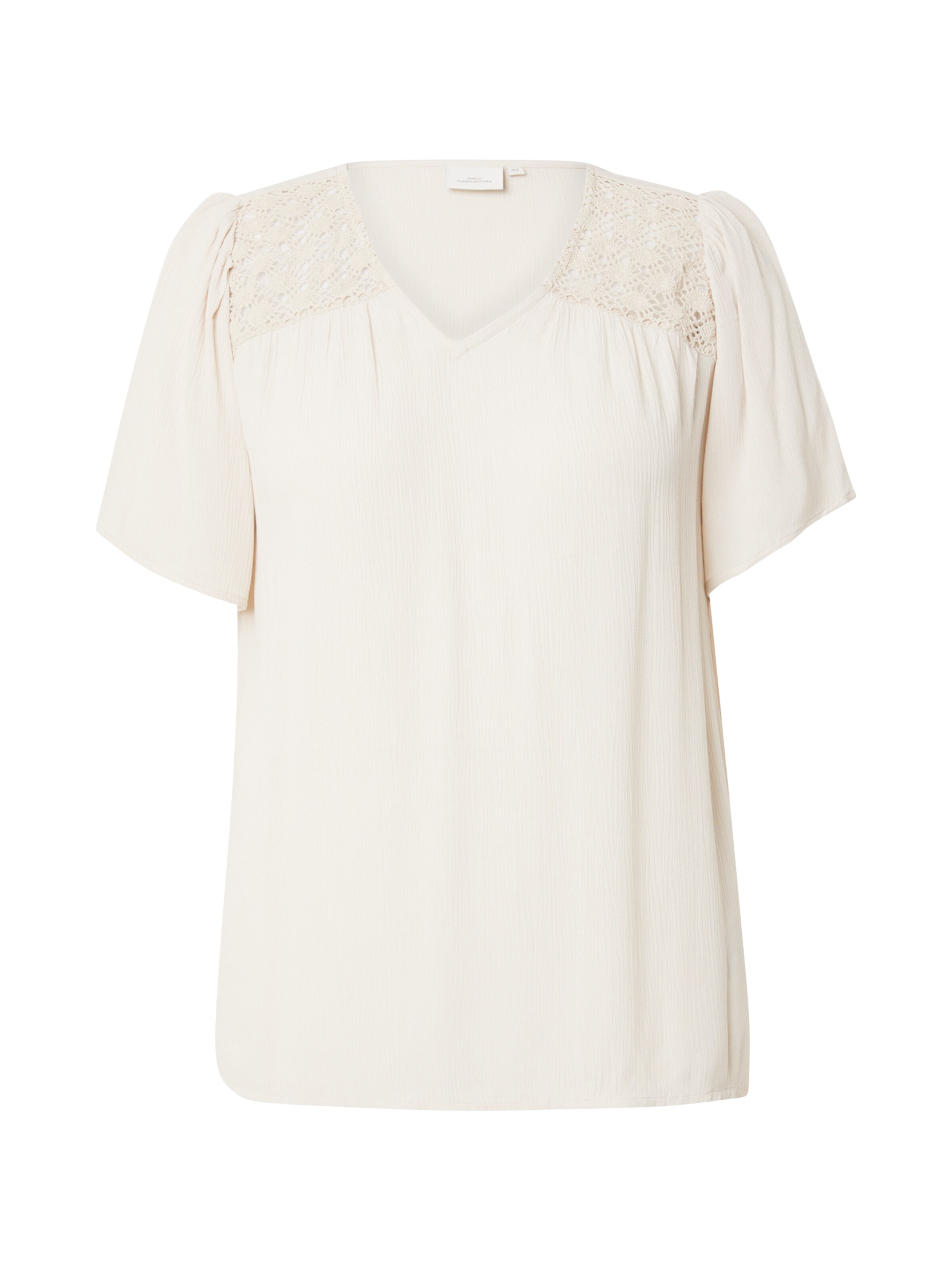 Camicia da donna 'Carselasi' di ONLY Carmakoma in beige: frontale