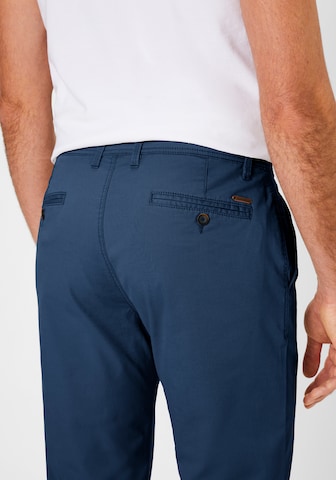REDPOINT Slimfit Chinohose 'Odessa Relax' in Blau