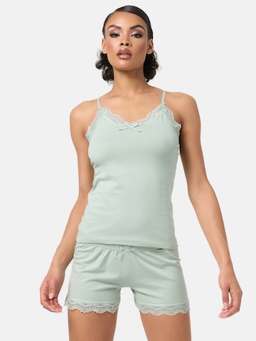 Shorty 'F908' di Tazzio in verde: frontale