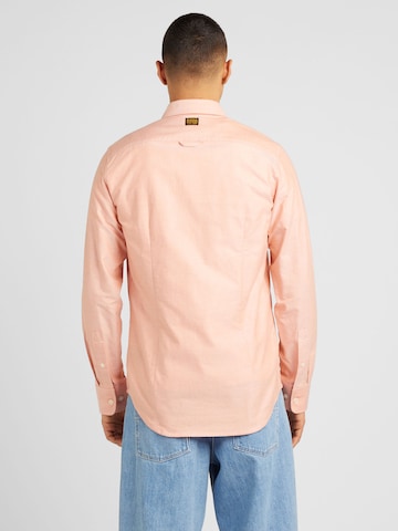 G-Star RAW Slim fit Button Up Shirt 'Bristum 2.0' in Orange