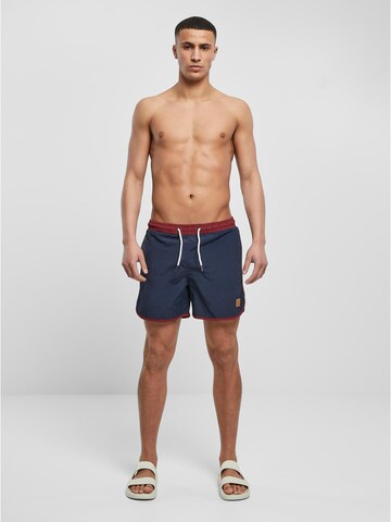 Urban Classics Zwemshorts 'Retro' in Blauw