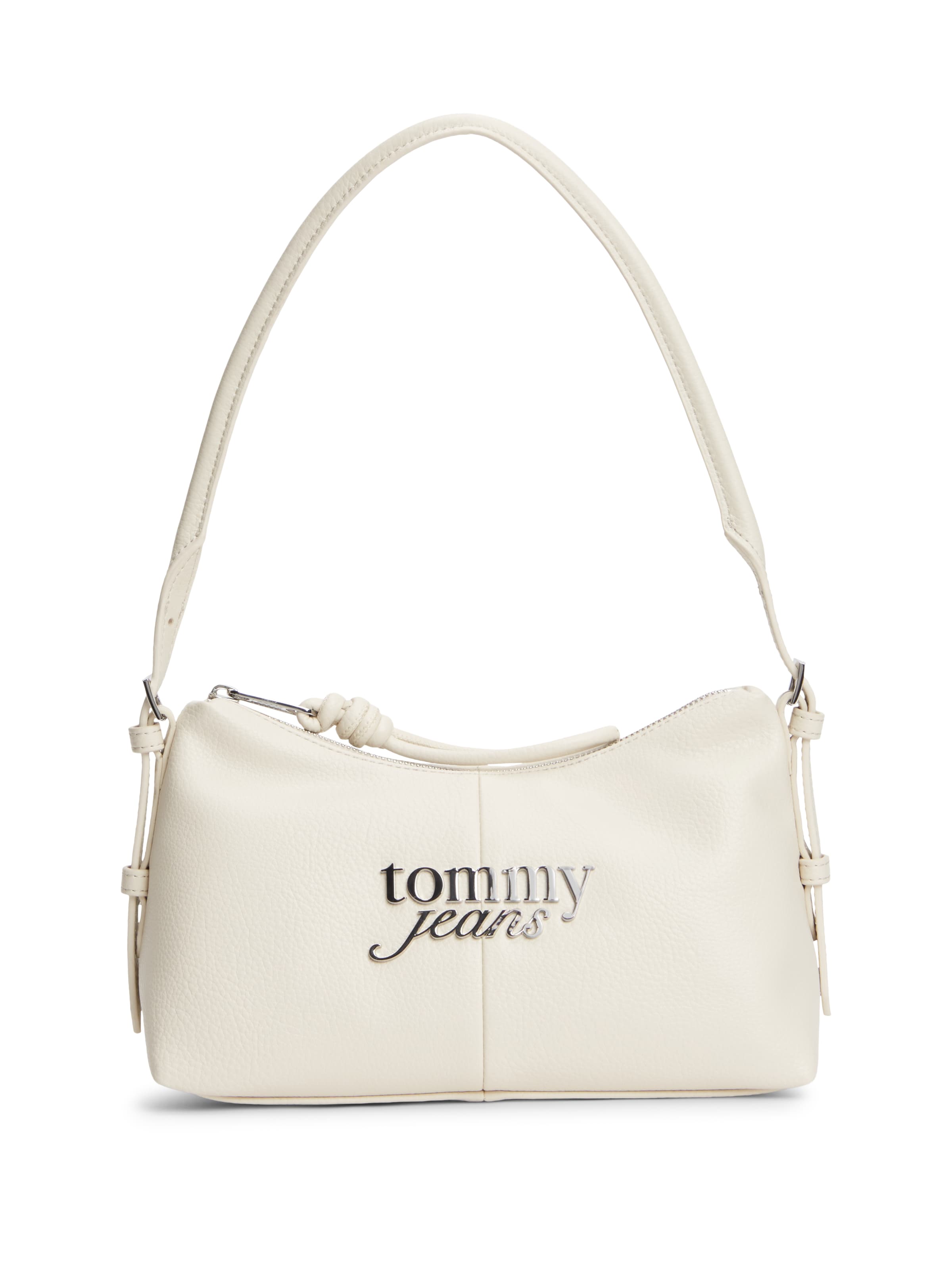 Tommy Jeans - Mala de ombro 'BOLD' em bege: frente