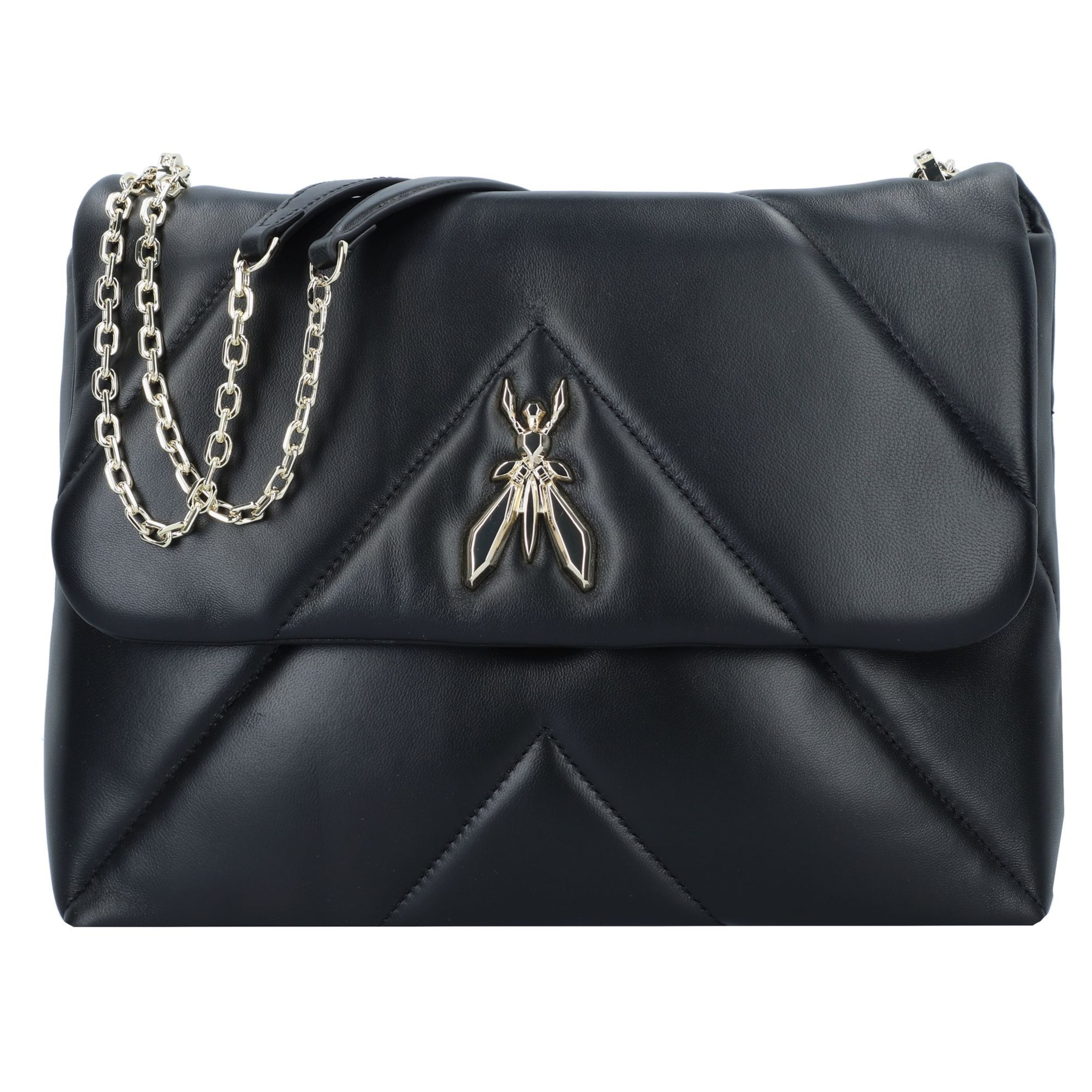 Borsa a spalla 'Fly' di PATRIZIA PEPE in nero: frontale