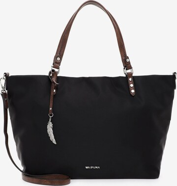 Waipuna Shopper ' Kanalana ' in Black: front