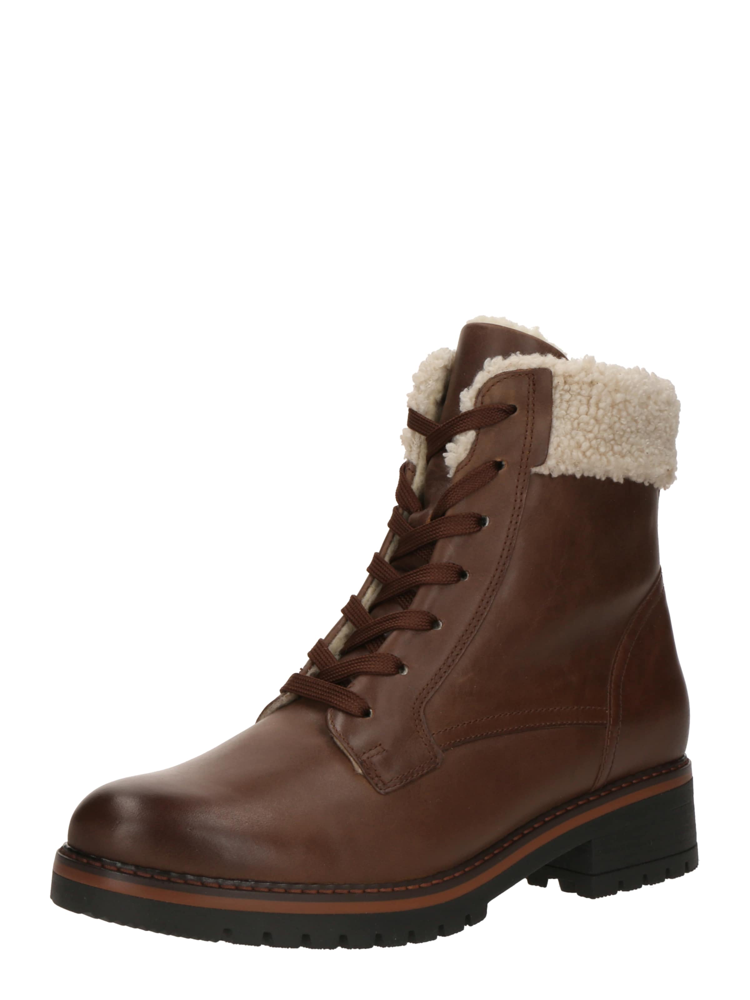 GABOR Stövlett med snörning i brun: framsida