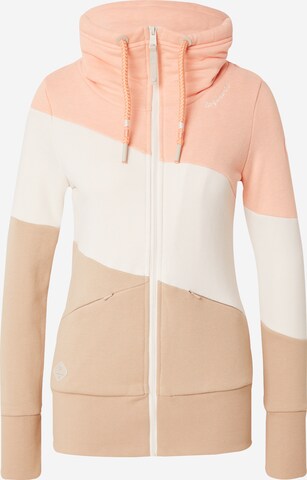 Ragwear Zip-Up Hoodie 'RUMIKA' in Orange: front