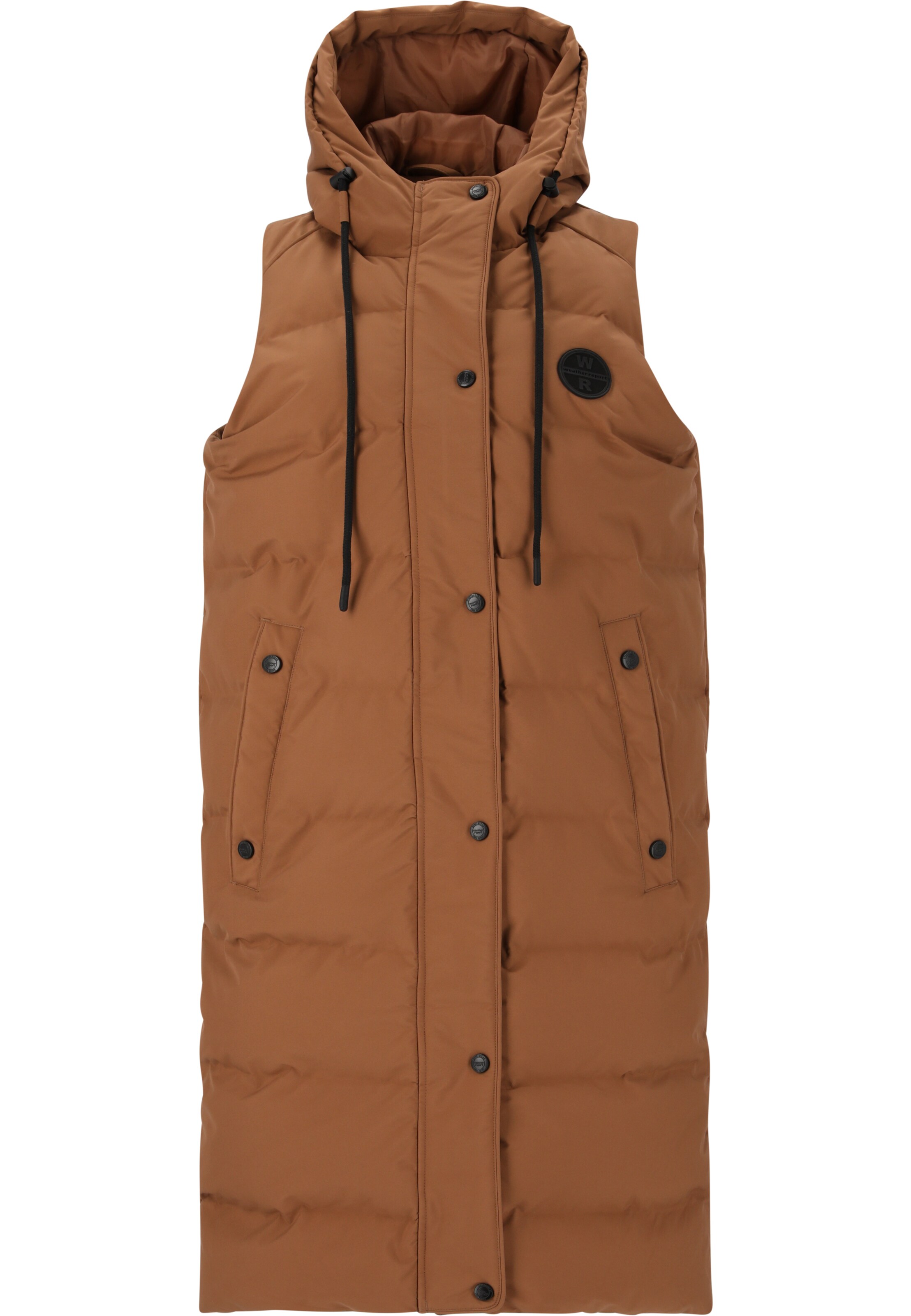 Weather Report Steppweste 'Chief' in Braun: Vorderseite
