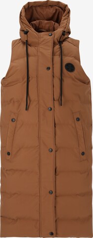 Weather Report Sports Vest 'Chief' in Brown: front