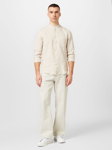 NN07 Regular fit Button Up Shirt 'Eddie' in Beige