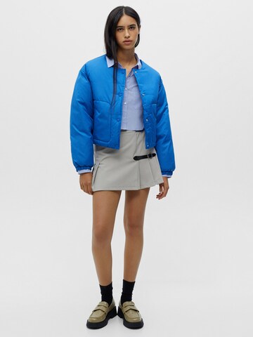 Pull&Bear Between-Season Jacket in Blue