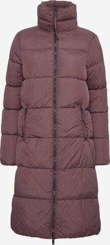 b.young Winter Coat in Grey: front